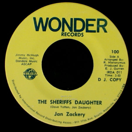 Jan Zackery - The Sheriffs Daughter / He Has A Way With A Song side A