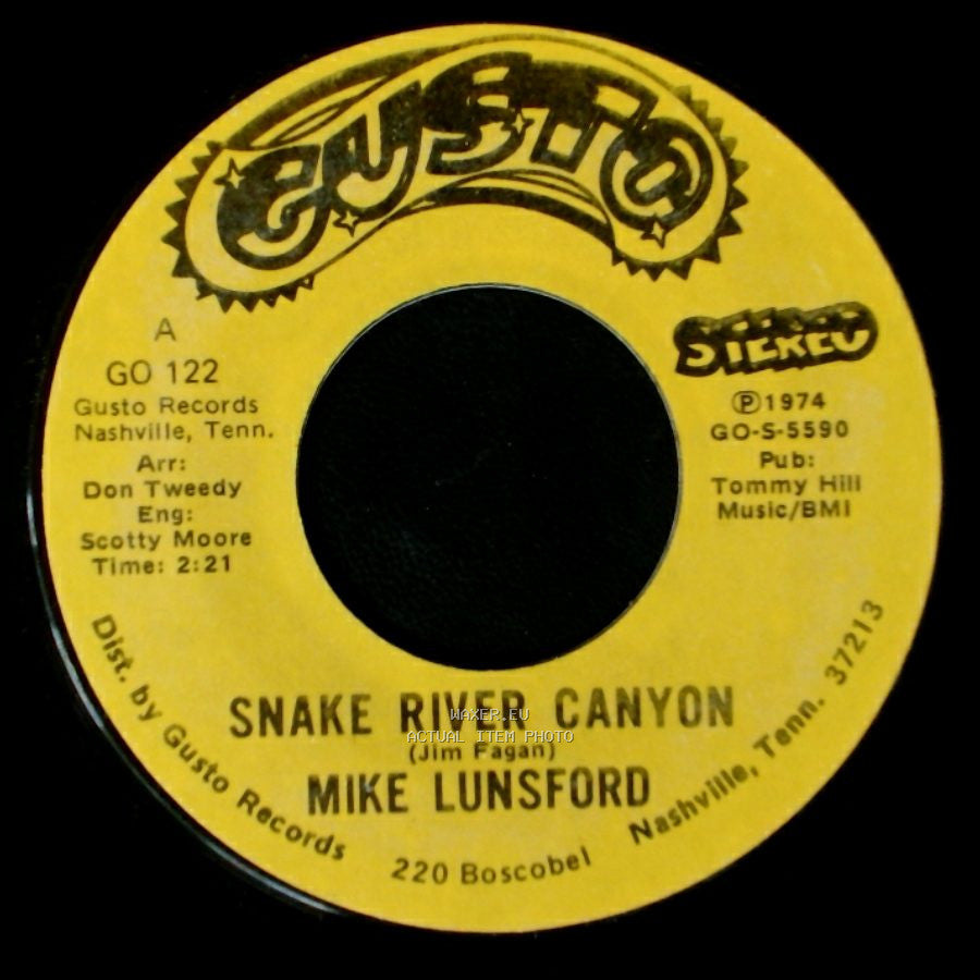 Mike Lunsford - Snake River Canyon / San Francisco Morning side B