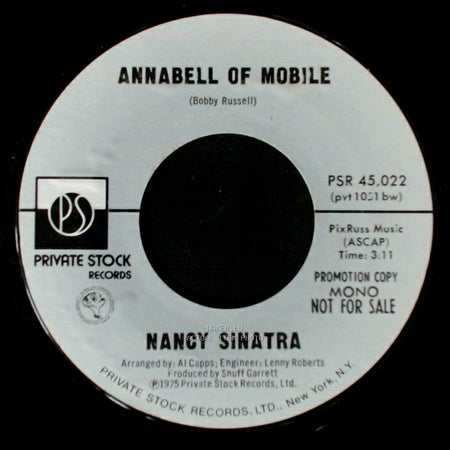 Nancy Sinatra - Annabell Of Mobile / Annabell Of Mobile side B