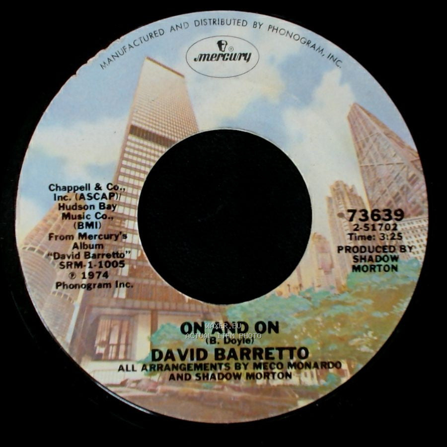 David Barretto - On And On / On Broadway side A