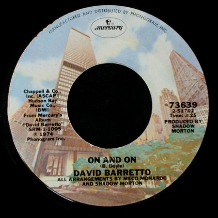 David Barretto - On And On / On Broadway side A