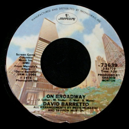 David Barretto - On And On / On Broadway side B