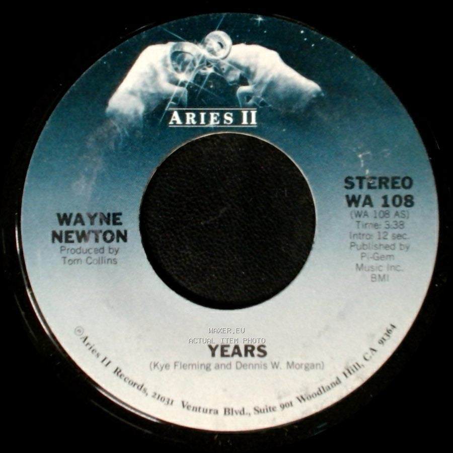 Wayne Newton - Rhythm Rhapsody / Years side B