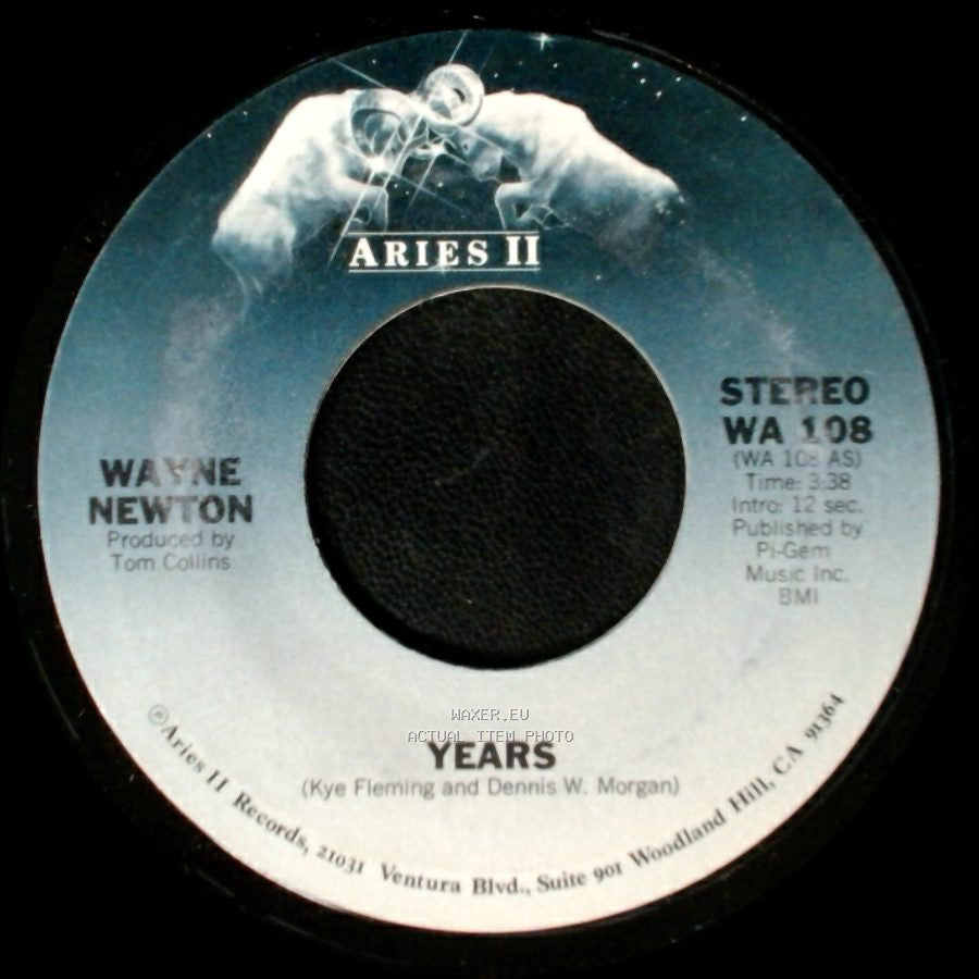 Wayne Newton - Rhythm Rhapsody / Years side B