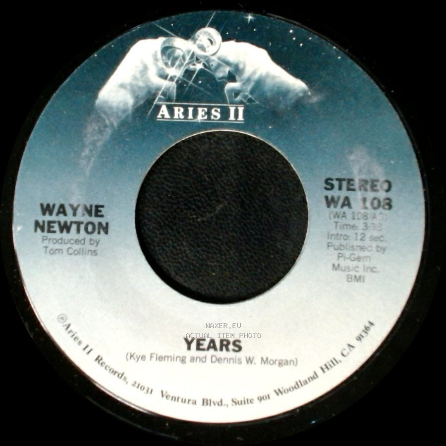Wayne Newton - Years / Rhythm Rhapsody side A