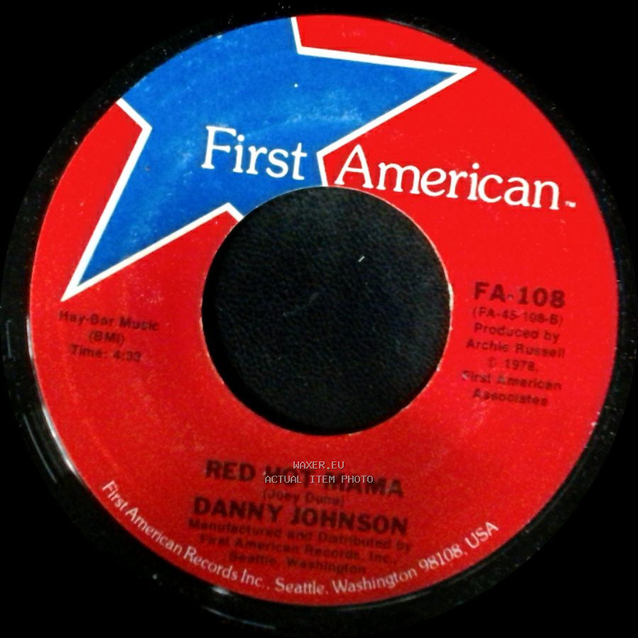 Danny Johnson - Future Past / Red Hot Mama side B