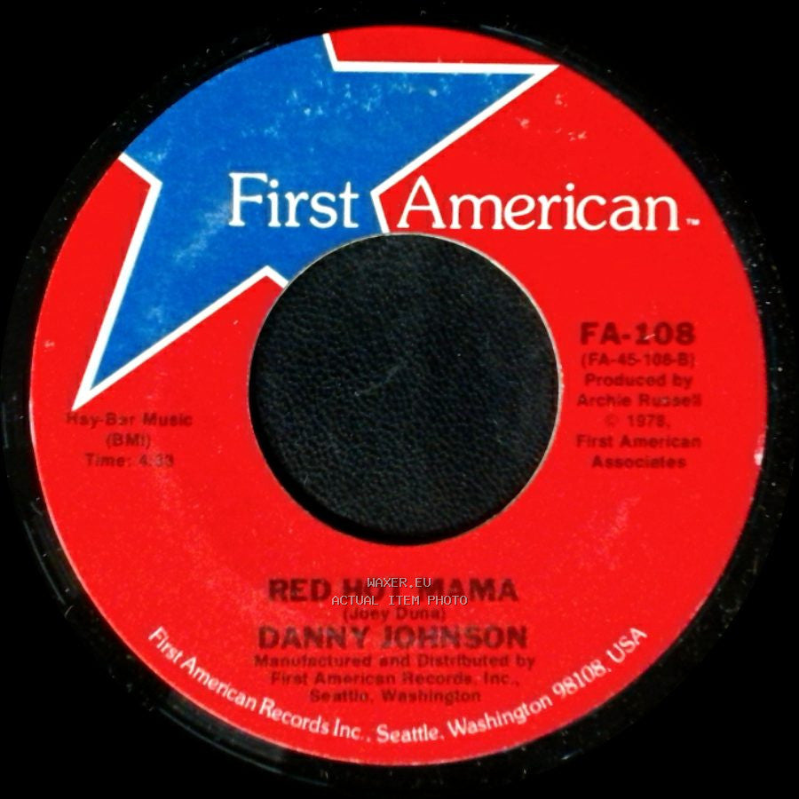 Danny Johnson - Future Past / Red Hot Mama side B