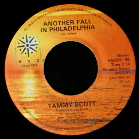 Tammy Scott - House Of The Rising Sun / Another Fall In Philadelphia side B