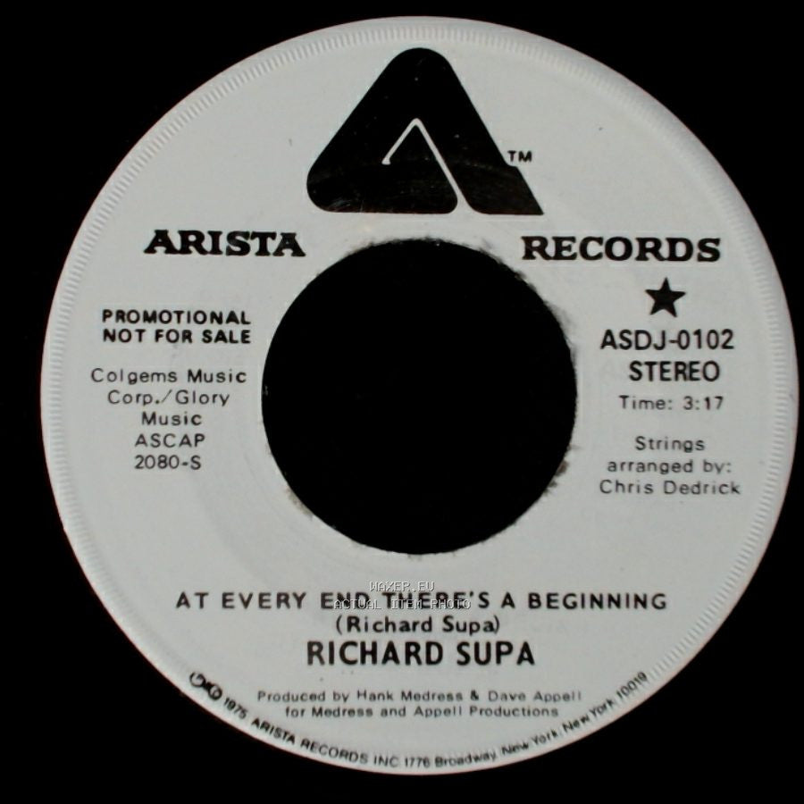 Richard Supa - At Every End There's A Beginning / At Every End There's A Beginning side A