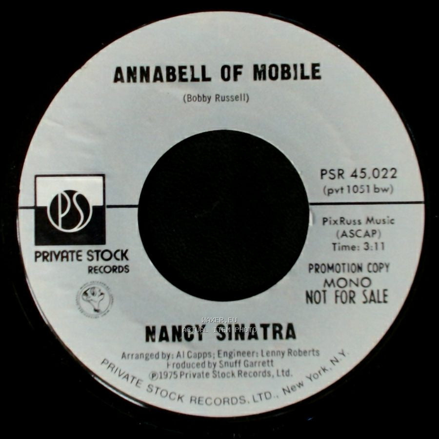 Nancy Sinatra - Annabell Of Mobile / Annabell Of Mobile side B