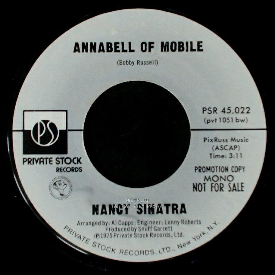 Nancy Sinatra - Annabell Of Mobile / Annabell Of Mobile side B