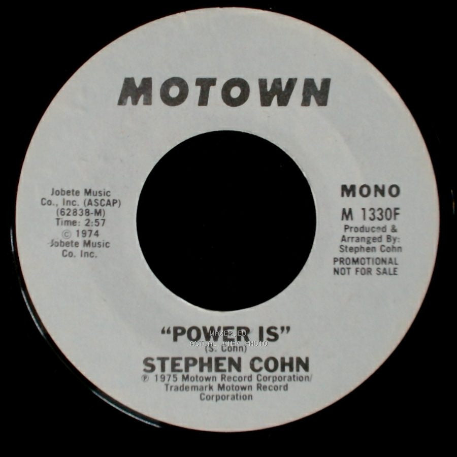 Stephen Cohn - Power Is / Power Is side A