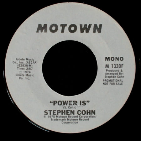 Stephen Cohn - Power Is / Power Is side A