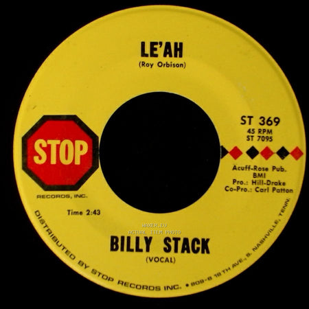 Billy Stack - Le'ah / This Is The Last Time side A