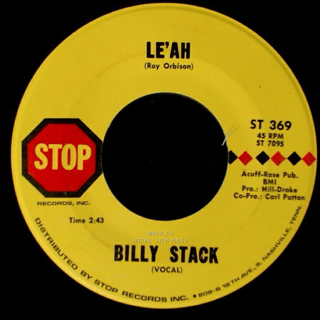 Billy Stack - Le'ah / This Is The Last Time side A