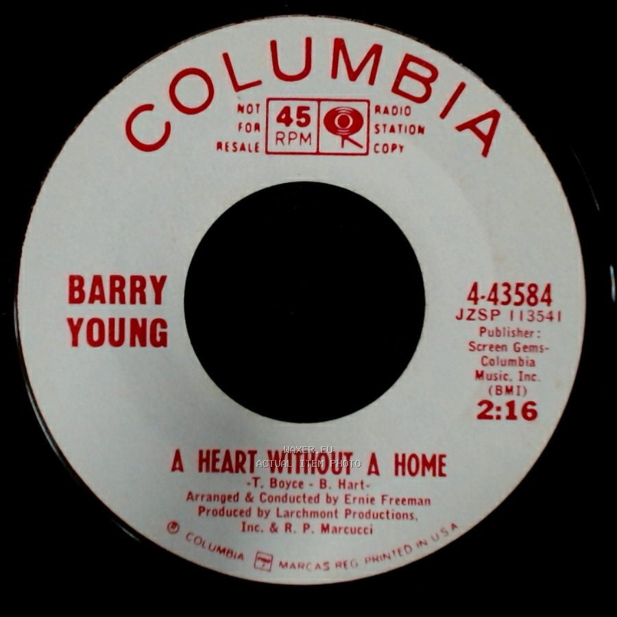 Barry Young - He'll Have To Go / A Heart Without A Home side B