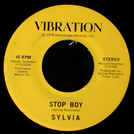 Sylvia - Stop Boy / Automatic Lover side A