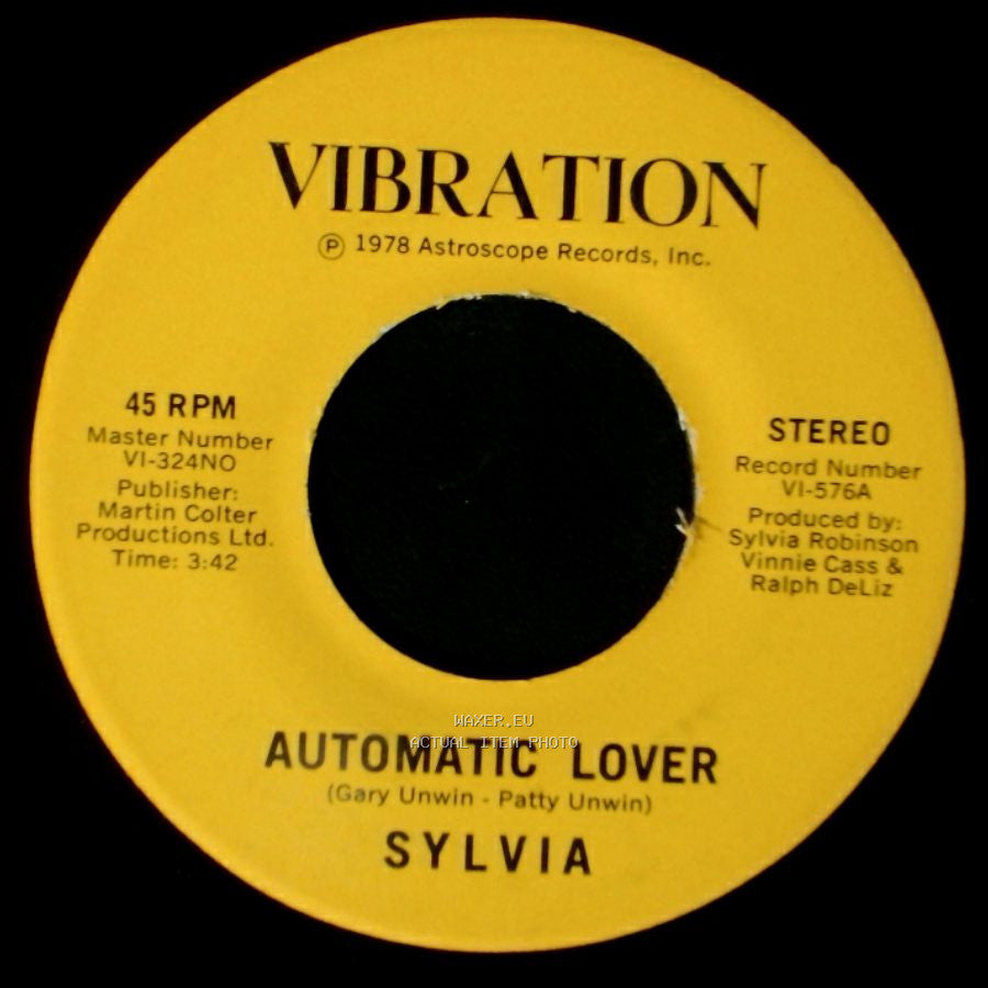 Sylvia - Stop Boy / Automatic Lover side B