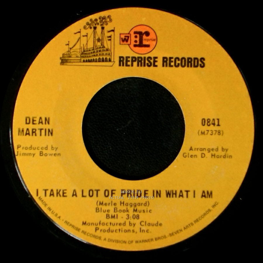 Dean Martin - I Take A Lot Of Pride In What I Am / Drowning In My Tears side A
