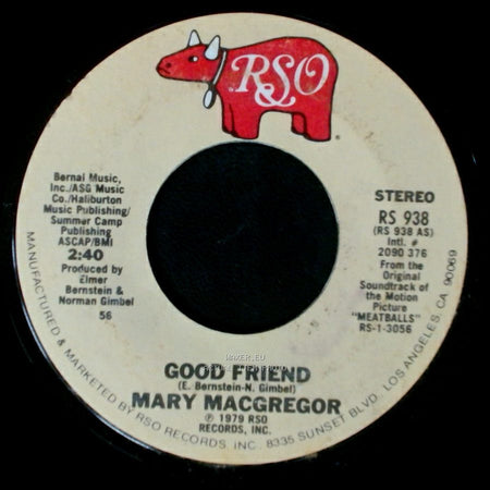 Mary Macgregor - Good Friend / Rudy And Tripper (Instrumental) side A
