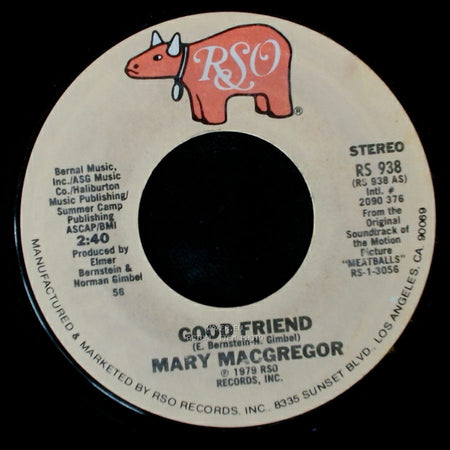Mary Macgregor - Good Friend / Rudy And Tripper (Instrumental) side A