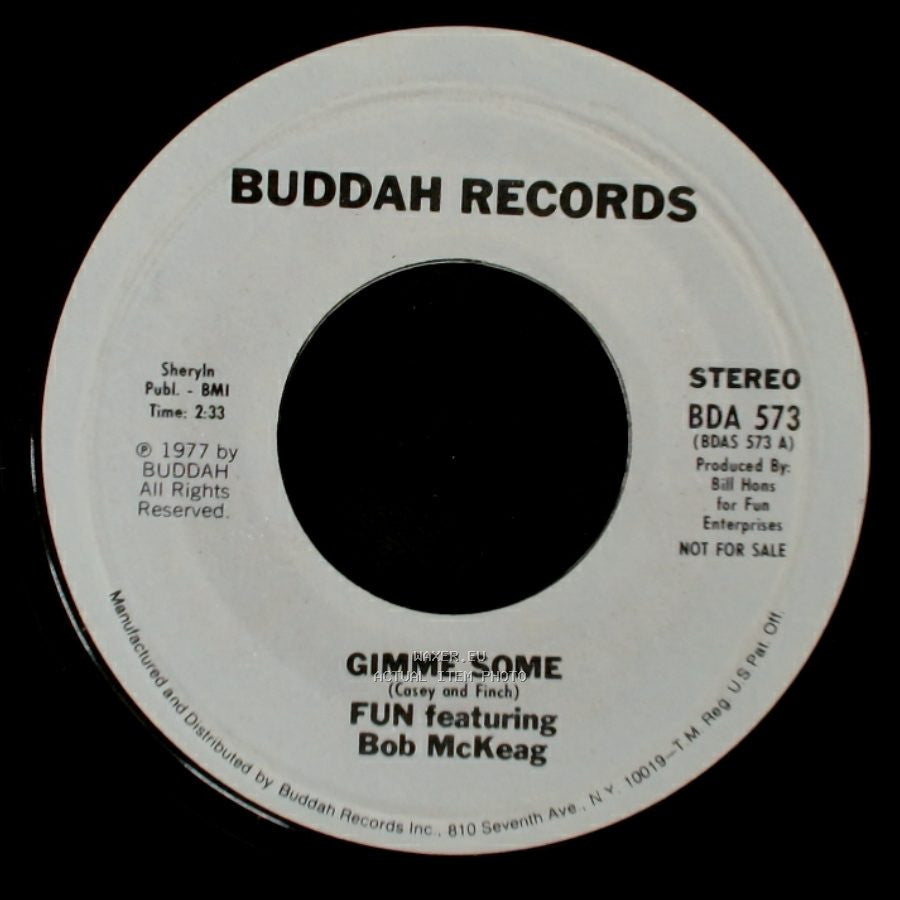 Fun Featuring Bob Mckeag - Gimme Some / Gimme Some side A