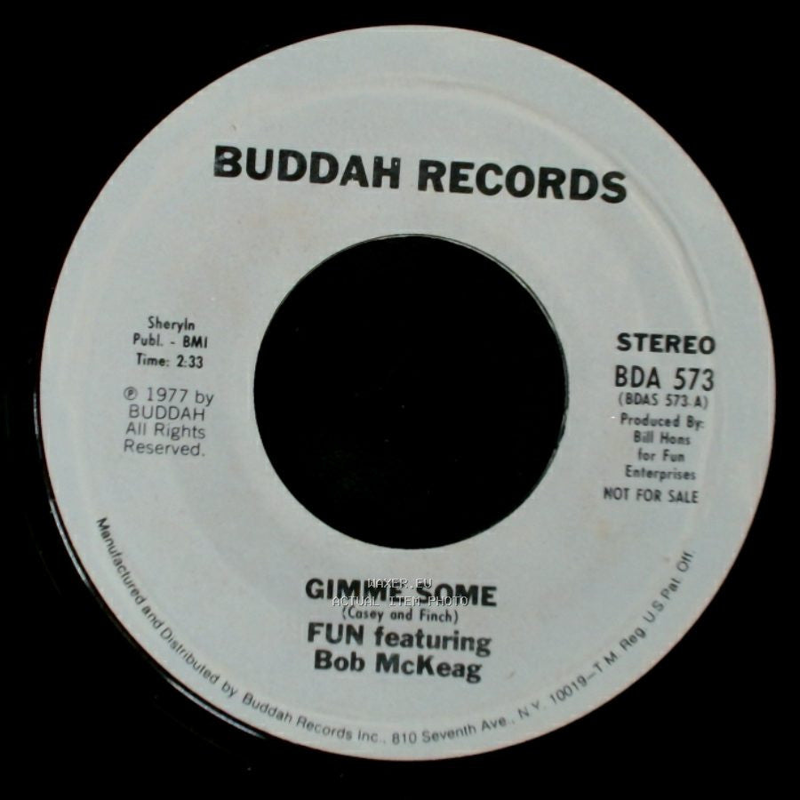 Fun Featuring Bob Mckeag - Gimme Some / Gimme Some side A