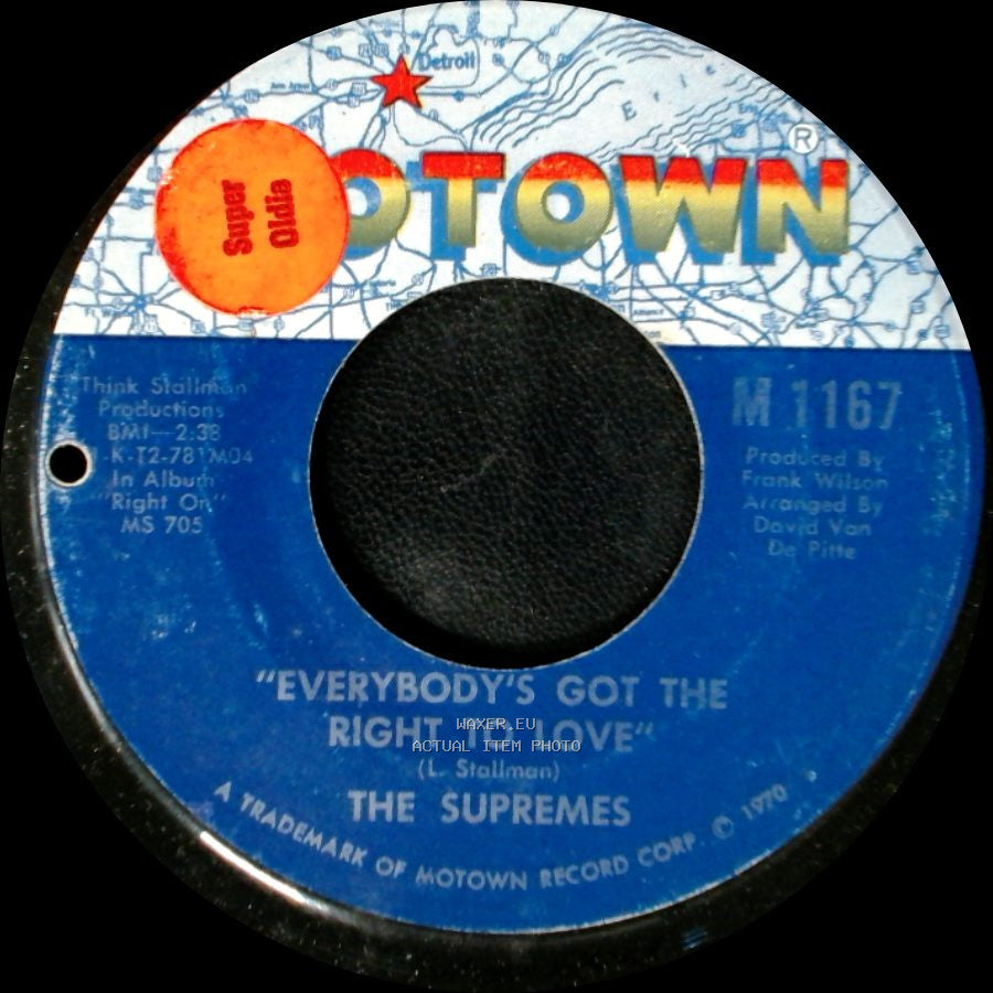 The Supremes - Everybody's Got The Right To Love / But I Love You More side A