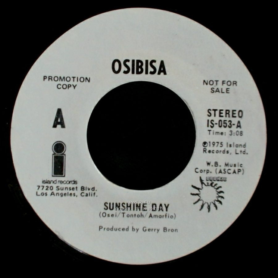 Osibisa - Sunshine Day / Sunshine Day side A