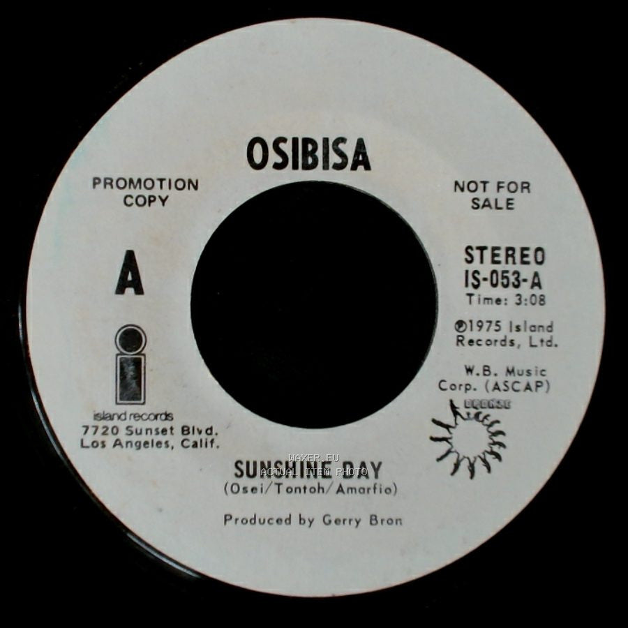 Osibisa - Sunshine Day / Sunshine Day side B