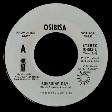 Osibisa - Sunshine Day / Sunshine Day side B