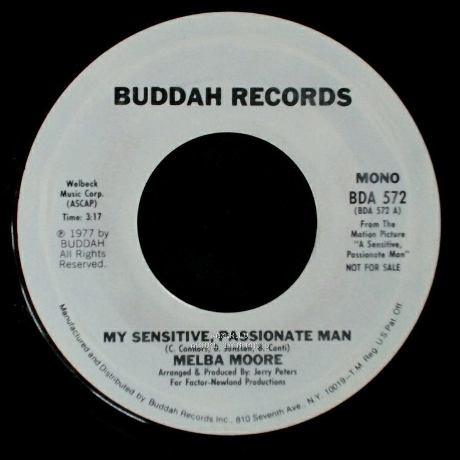 Melba Moore - My Sensitive, Passionate Man / My Sensitive, Passionate Man side B