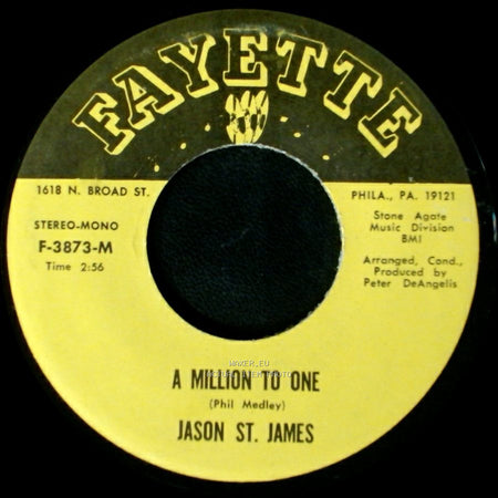 Jason St. James - A Million To One / I Should Care side A