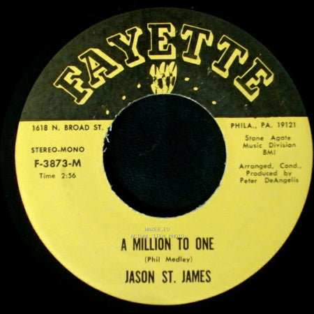 Jason St. James - I Should Care / A Million To One side B