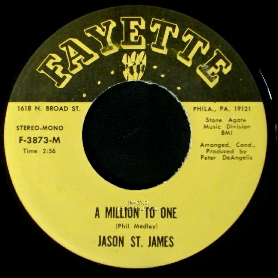 Jason St. James - I Should Care / A Million To One side B