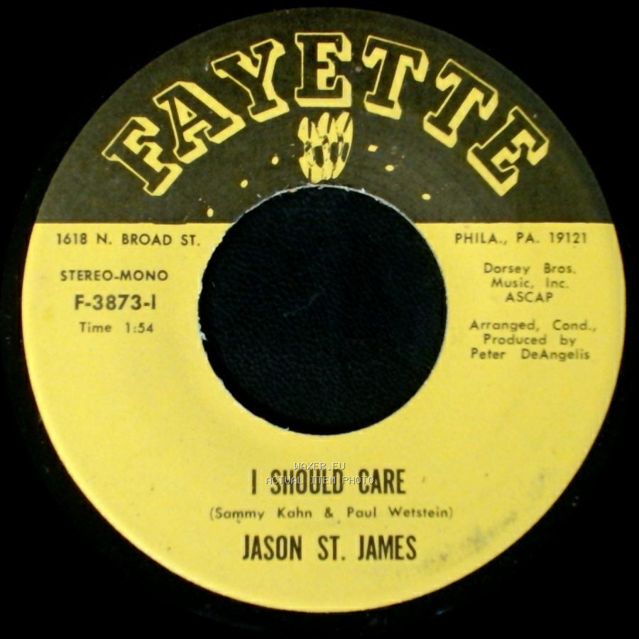 Jason St. James - A Million To One / I Should Care side B