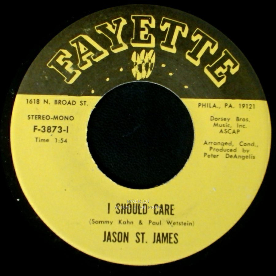 Jason St. James - I Should Care / A Million To One side A