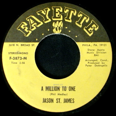 Jason St. James - I Should Care / A Million To One side B