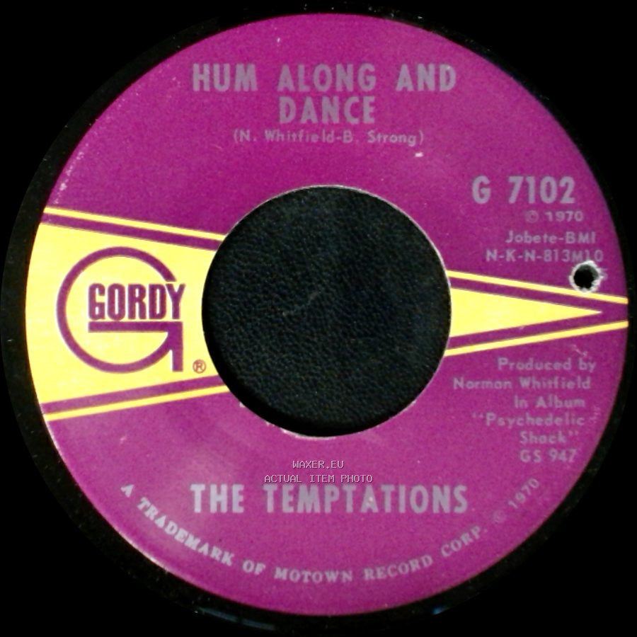 The Temptations - Ungena Za Ulimwengu (Unite The World) / Hum Along And Dance side B