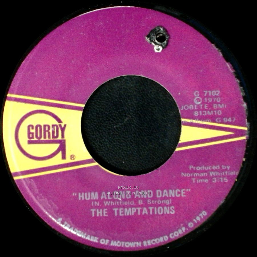 The Temptations - Ungena Za Ulimwengu (Unite The World) / Hum Along And Dance side B