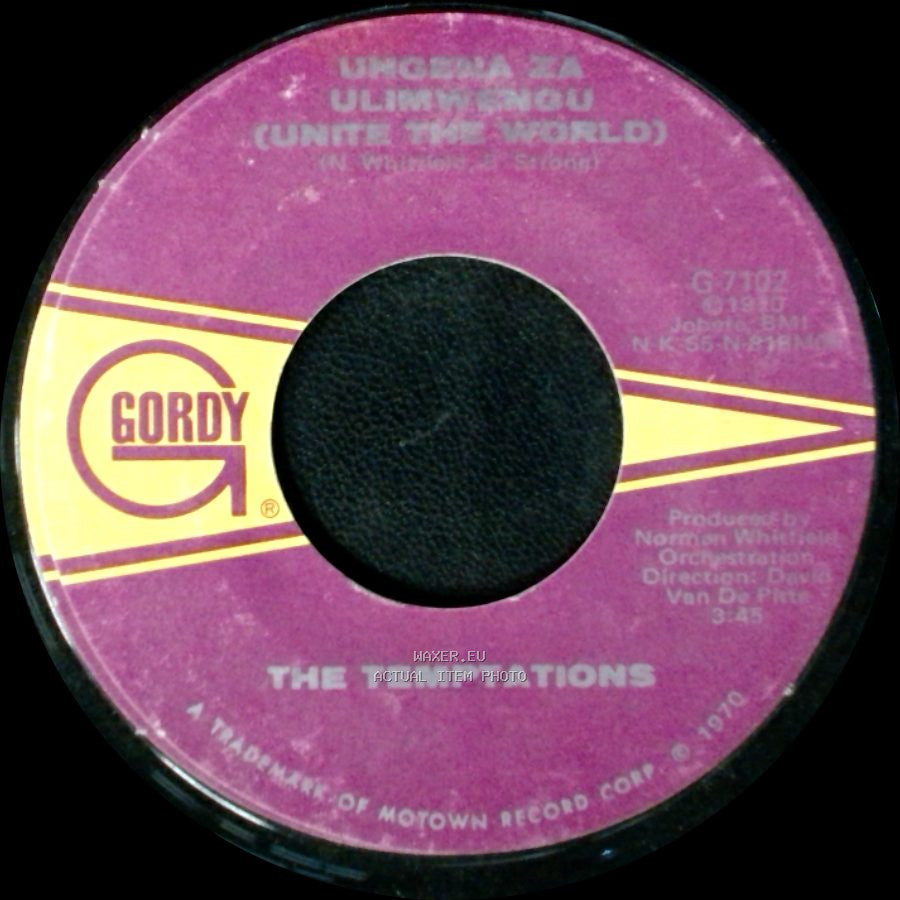 The Temptations - Make Me Alone And Dance / Unite The World (Ujedanja Za Ulim Yengu) side B
