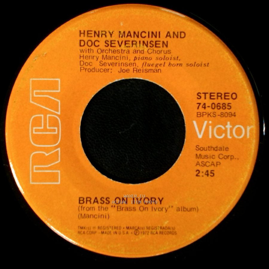 Henry Mancini And Doc Severinsen - Brass On Ivory / Poor Butterfly side A