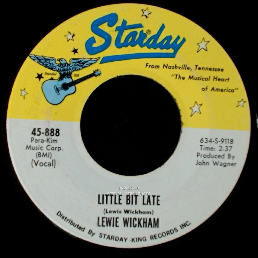 Lewie Wickham / Hank And Lewie Wickham - Little Bit Late / Endless Love Affair side A
