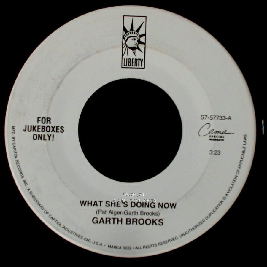 Garth Brooks - Friends In Low Places / What She's Doing Now side B
