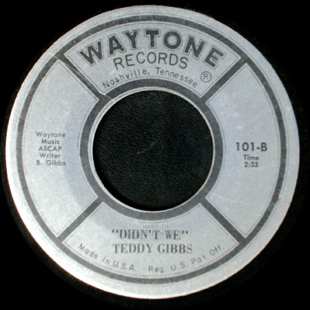 Teddy Gibbs - Didn't We / Beertops And Tears side A
