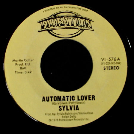 Sylvia - Stop Boy / Automatic Lover side A