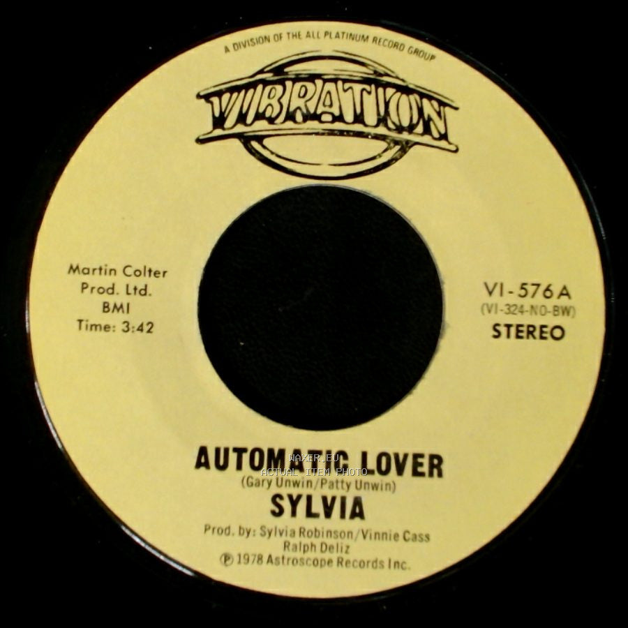 Sylvia - Stop Boy / Automatic Lover side A