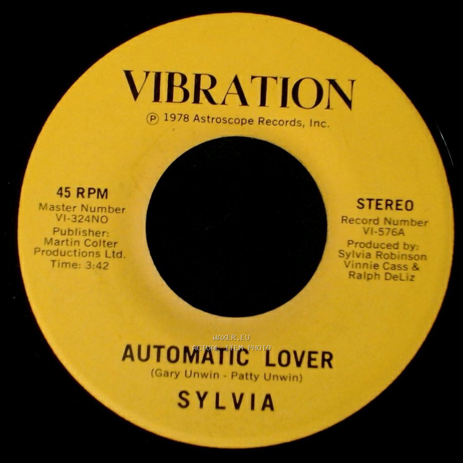 Sylvia - Stop Boy / Automatic Lover side A