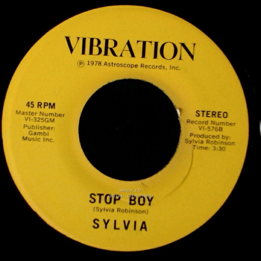 Sylvia - Stop Boy / Automatic Lover side A