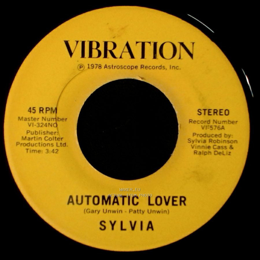 Sylvia - Stop Boy / Automatic Lover side B